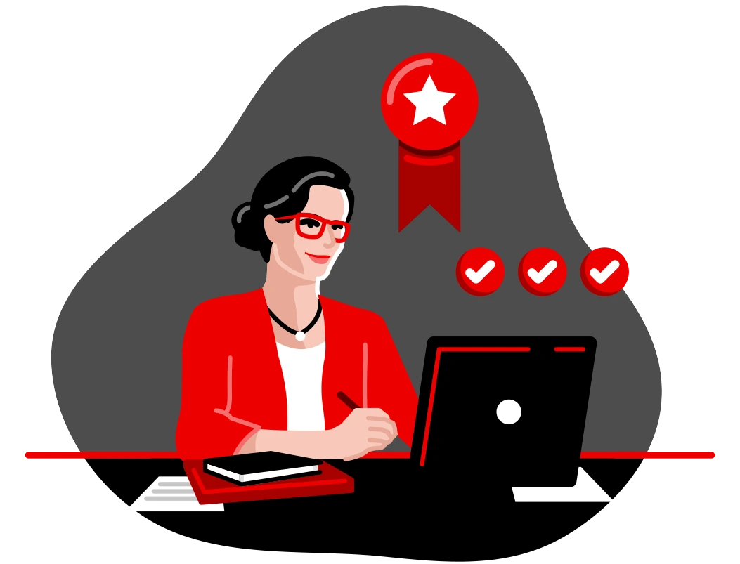 Ilustração de treinamento Red Hat